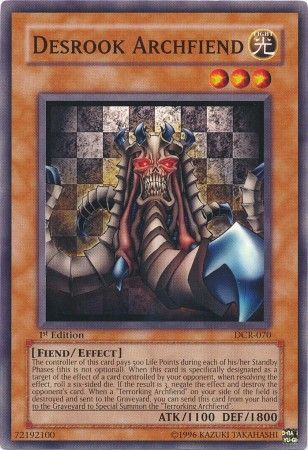 Desrook Archfiend DCR 070 Common 1st Edition Desrook Archfiend DCR 070 Common 1st Edition