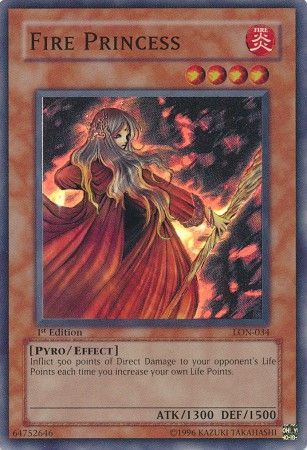 Fire Princess LON 034 Super Rare 1st Edition Fire Princess LON 034 Super Rare 1st Edition