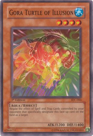 Gora Turtle of Illusion IOC 066 Common 1st Edition Invasion of Chaos IOC 1st Edition Singles Gora Turtle of Illusion IOC 066 Common 1st Edition Invasion of Chaos IOC 1st Edition Singles