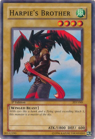 Harpie s Brother PSV 049 Common 1st Edition Pharaoh s Servant PSV 1st Edition Singles Harpie s Brother PSV 049 Common 1st Edition Pharaoh s Servant PSV 1st Edition Singles
