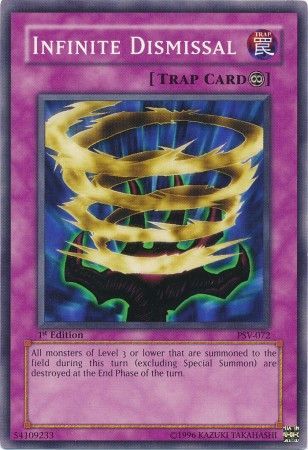 Infinite Dismissal PSV 072 Common 1st Edition Infinite Dismissal PSV 072 Common 1st Edition
