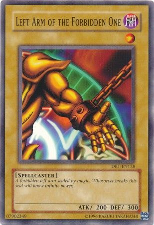 Left Arm of the Forbidden One DB1 EN138 Common Dark Beginning 1 DB1 Left Arm of the Forbidden One DB1 EN138 Common Dark Beginning 1 DB1
