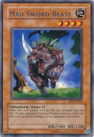 Mad Sword Beast DB1 EN201 Rare 