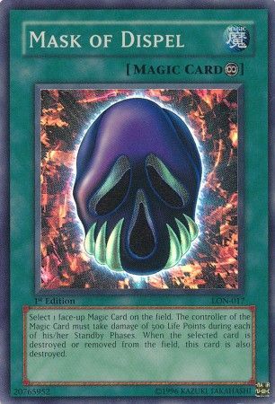 YUGIOH 1ST EDITION MARK OF DISPEL HOLO  LON-017 NEVER PLAYED WITH FREE SHIPPING