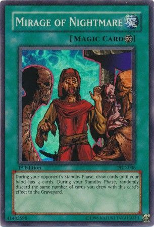 Mirage of Nightmare PGD 036 Super Rare 1st Edition Mirage of Nightmare PGD 036 Super Rare 1st Edition