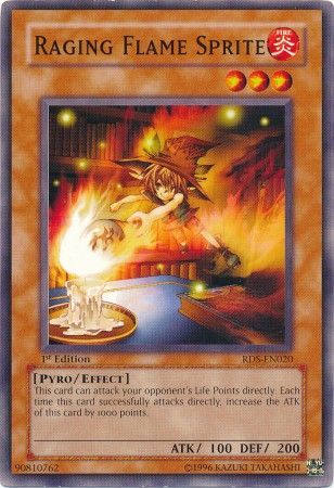 Raging Flame Sprite RDS EN020 Common 1st Edition Rise of Destiny RDS 1st Edition Singles Raging Flame Sprite RDS EN020 Common 1st Edition Rise of Destiny RDS 1st Edition Singles