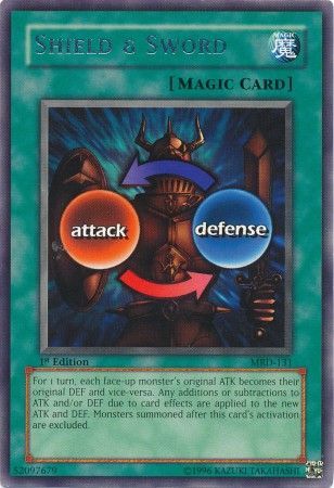 Shield Sword MRD 131 Rare 1st Edition Metal Raiders MRD Singles Shield Sword MRD 131 Rare 1st Edition Metal Raiders MRD Singles