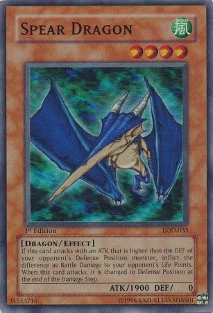 Spear Dragon - LOD-035 - Super Rare 1st Edition