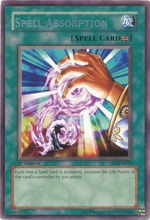 Spell Absorption FET EN039 Rare 1st Edition Flaming Eternity FET 1st Edition Singles Spell Absorption FET EN039 Rare 1st Edition Flaming Eternity FET 1st Edition Singles