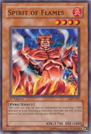 Spirit of Flames LON 067 Common 1st Edition Spirit of Flames LON 067 Common 1st Edition