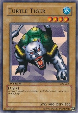 Turtle Tiger LOB 023 Common 1st Edition Legend of Blue Eyes White Dragon 1st Edition Singles Turtle Tiger LOB 023 Common 1st Edition Legend of Blue Eyes White Dragon 1st Edition Singles