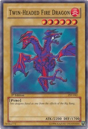 Twin Headed Fire Dragon PSV 042 Common 1st Edition Twin Headed Fire Dragon PSV 042 Common 1st Edition
