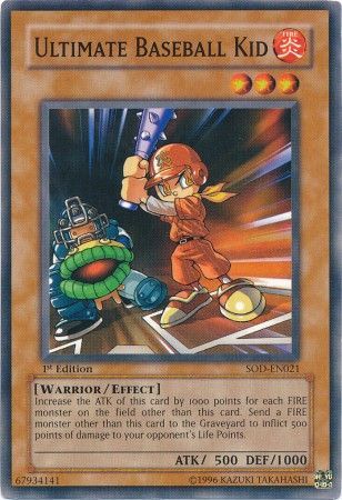Ultimate Baseball Kid SOD EN021 Common 1st Edition Ultimate Baseball Kid SOD EN021 Common 1st Edition