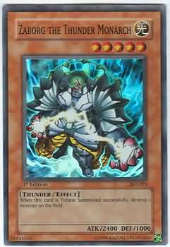 Zaborg the Thunder Monarch - AST-023 - Super Rare 1st Edition