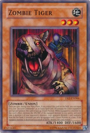 Zombie Tiger DR1 EN066 Common Dark Revelation 1 DR1 Zombie Tiger DR1 EN066 Common Dark Revelation 1 DR1