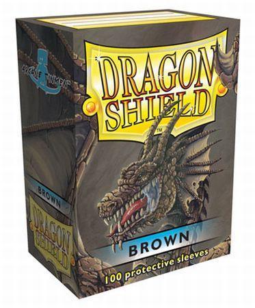 Dragon Shield Brown 100ct Standard Sized Sleeves AT 10011 Sleeves Dragon Shield Brown 100ct Standard Sized Sleeves AT 10011 Sleeves