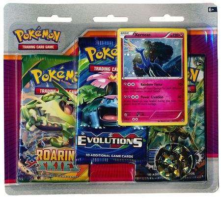 Xerneas 3-Pack Blister w/ Collectible Coin (Pokemon) | TrollAndToad