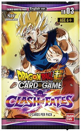 Dragon Ball Super Clash of Fates Themed Booster Pack Bandai Dragon Ball Super Sealed Product Dragon Ball Super Clash of Fates Themed Booster Pack Bandai Dragon Ball Super Sealed Product