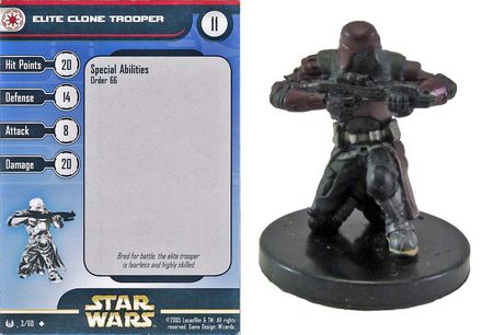Elite Clone Trooper 03 Universe Star Wars Miniatures Uncommon Elite Clone Trooper 03 Universe Star Wars Miniatures Uncommon