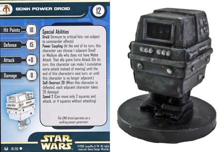 Star Wars Miniatures Universe GONK POWER DROID #18