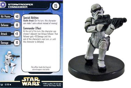 Stormtrooper Commander 42 Universe Star Wars Miniatures Uncommon Stormtrooper Commander 42 Universe Star Wars Miniatures Uncommon