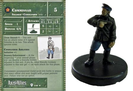 03 Commissar Base Set 1 Axis Allies Miniatures Uncommon 03 Commissar Base Set 1 Axis Allies Miniatures Uncommon