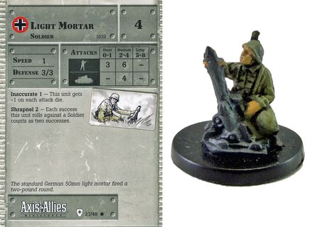 Axis & Allies miniatures 2x x2 Panzerfaust 30 A&A Base Set NM with card 