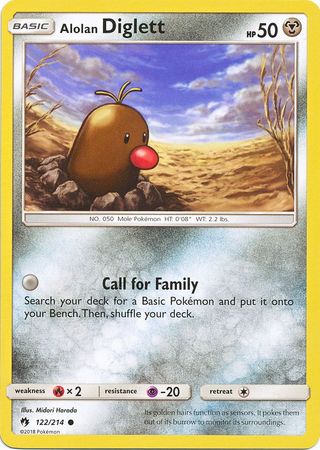 Alolan Diglett 122 214 Common Alolan Diglett 122 214 Common