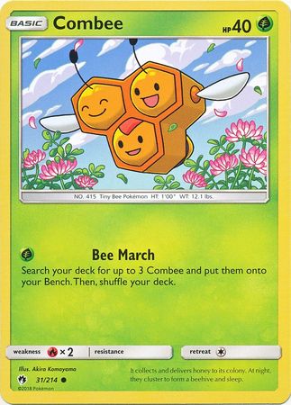 Combee 31 214 Common Sun Moon Lost Thunder Singles Combee 31 214 Common Sun Moon Lost Thunder Singles