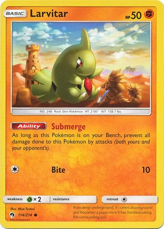 Larvitar 114 214 Common Sun Moon Lost Thunder Singles Larvitar 114 214 Common Sun Moon Lost Thunder Singles