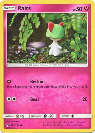 Ralts 139 214 Common Lost Thunder Singles Ralts 139 214 Common Lost Thunder Singles