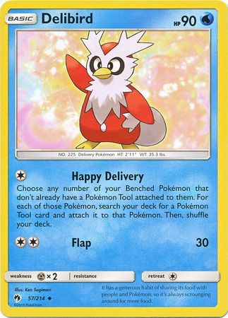 Delibird 57 214 Uncommon Sun Moon Lost Thunder Singles Delibird 57 214 Uncommon Sun Moon Lost Thunder Singles