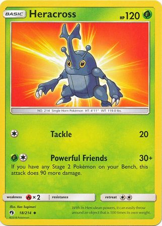 Heracross 18 214 Uncommon Sun Moon Lost Thunder Singles Heracross 18 214 Uncommon Sun Moon Lost Thunder Singles