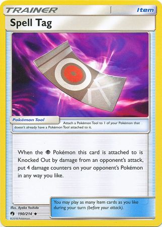 Spell Tag 190 214 Uncommon Sun Moon Lost Thunder Singles Spell Tag 190 214 Uncommon Sun Moon Lost Thunder Singles