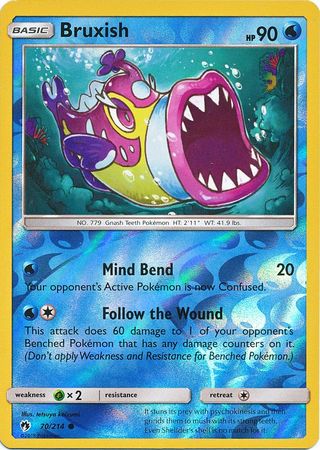 Bruxish 70 214 Common Reverse Holo Sun Moon Lost Thunder Reverse Holo Singles Bruxish 70 214 Common Reverse Holo Sun Moon Lost Thunder Reverse Holo Singles