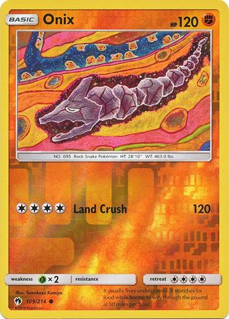 Onix 109 214 Common Reverse Holo Onix 109 214 Common Reverse Holo