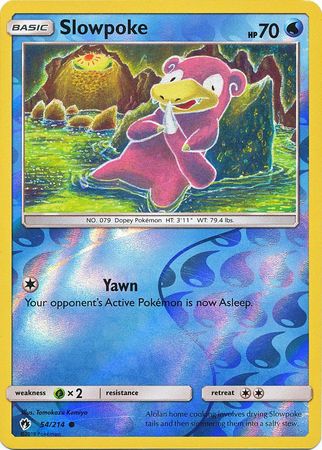 Slowpoke 54 214 Common Reverse Holo Slowpoke 54 214 Common Reverse Holo
