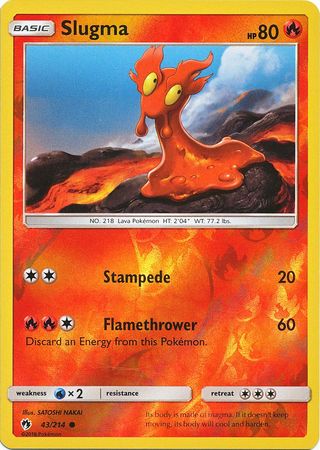 Slugma 43 214 Common Reverse Holo Sun Moon Lost Thunder Reverse Holo Singles Slugma 43 214 Common Reverse Holo Sun Moon Lost Thunder Reverse Holo Singles