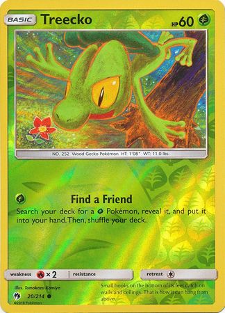 Treecko 20 214 Common Reverse Holo Treecko 20 214 Common Reverse Holo