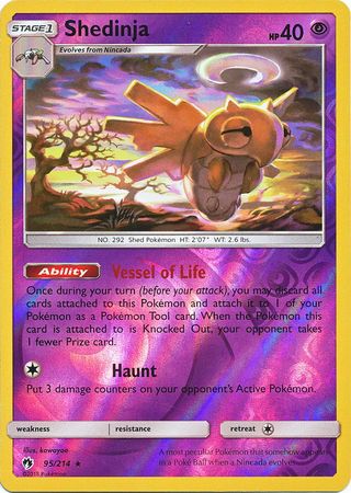 Shedinja 95 214 Rare Reverse Holo Sun Moon Lost Thunder Reverse Holo Singles Shedinja 95 214 Rare Reverse Holo Sun Moon Lost Thunder Reverse Holo Singles