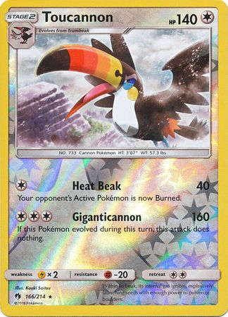 Toucannon 166 214 Rare Reverse Holo Sun Moon Lost Thunder Reverse Holo Singles Toucannon 166 214 Rare Reverse Holo Sun Moon Lost Thunder Reverse Holo Singles