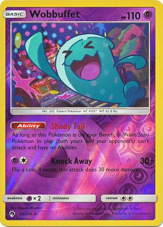 Wobbuffet 93 214 Rare Reverse Holo Wobbuffet 93 214 Rare Reverse Holo