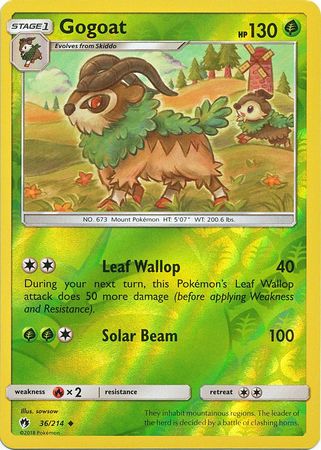 Gogoat 36 214 Uncommon Reverse Holo Sun Moon Lost Thunder Reverse Holo Singles Gogoat 36 214 Uncommon Reverse Holo Sun Moon Lost Thunder Reverse Holo Singles