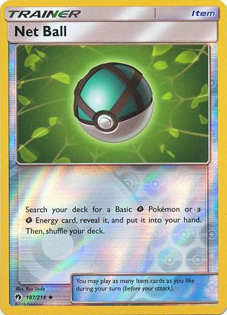 Net Ball 187 214 Uncommon Reverse Holo Sun Moon Lost Thunder Reverse Holo Singles Net Ball 187 214 Uncommon Reverse Holo Sun Moon Lost Thunder Reverse Holo Singles