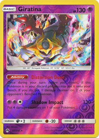 4x Giratina Lost Thunder 97/214 Distortion Door Non-Holographic Near-Mint Card 