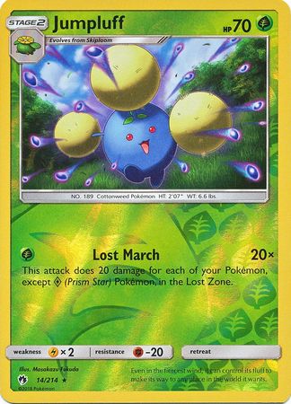 Jumpluff 14 214 Holo Rare Reverse Holo Jumpluff 14 214 Holo Rare Reverse Holo
