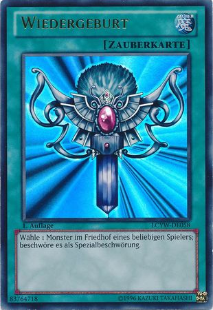 Wiedergeburt LCYW DE058 Ultra Rare 1st Editon German German Yugioh Cards Wiedergeburt LCYW DE058 Ultra Rare 1st Editon German German Yugioh Cards
