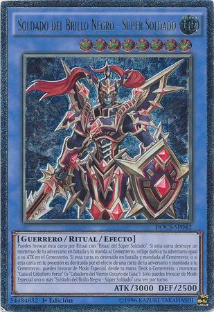 Ult Rare Soldado del Brillo Negro Super Soldado DOCS SP042 1st Ed Spanish Spanish Yugioh Cards Ult Rare Soldado del Brillo Negro Super Soldado DOCS SP042 1st Ed Spanish Spanish Yugioh Cards
