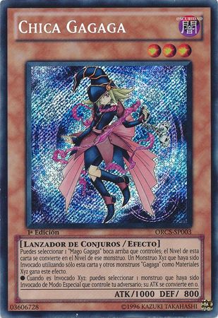 Chica Gagaga ORCS SP003 Secret Rare 1st Edition Spanish Spanish Yugioh Cards Chica Gagaga ORCS SP003 Secret Rare 1st Edition Spanish Spanish Yugioh Cards