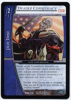 Deadly Conspiracy MAV 113 Common Vs System Marvel Avengers Deadly Conspiracy MAV 113 Common Vs System Marvel Avengers